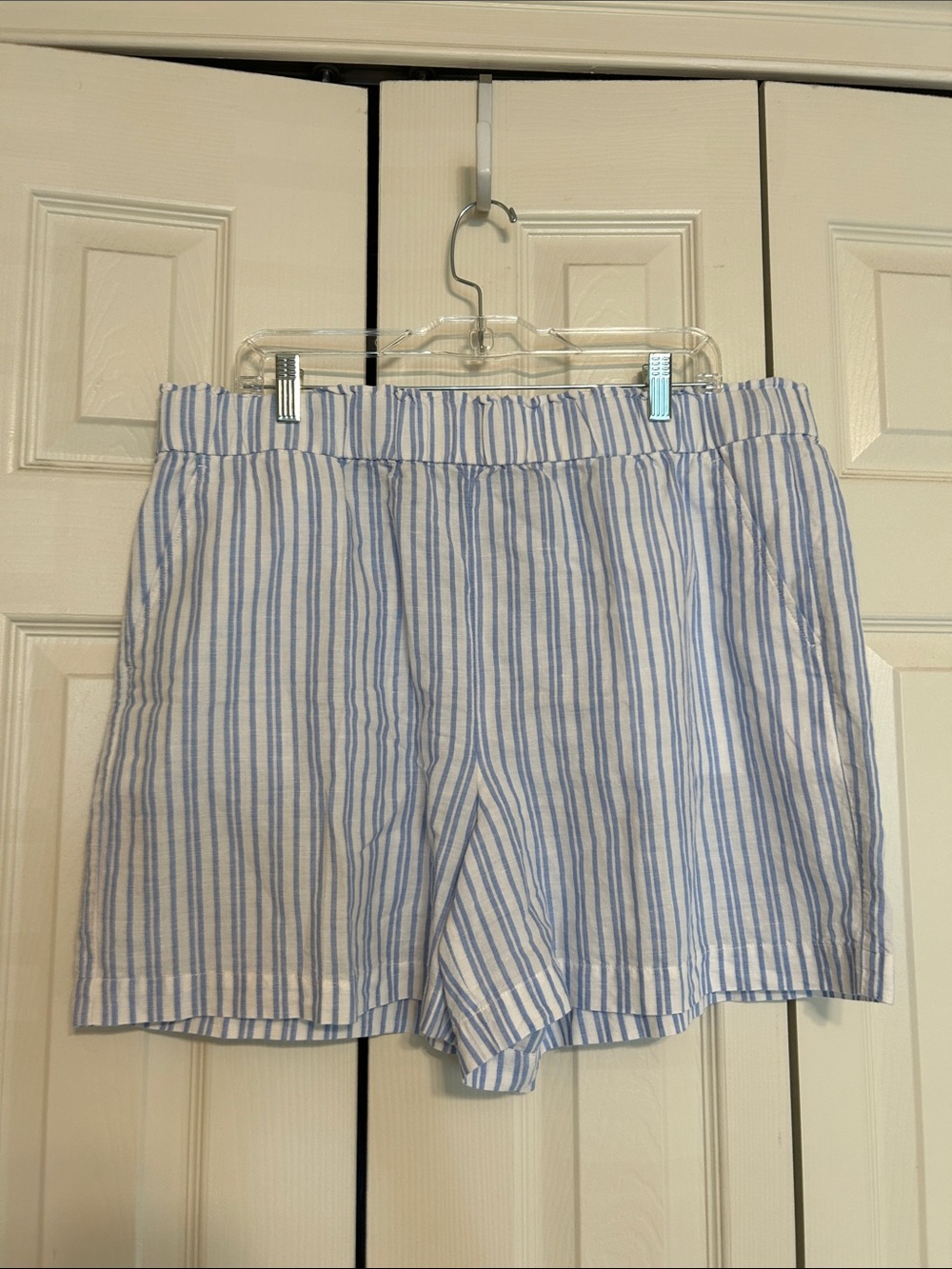 Talbots Nantucket Pull-On Paperbag Linen Shorts - Sz XL